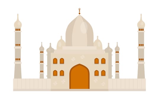 Mosque icon flat style. Isolated on white background. illustration