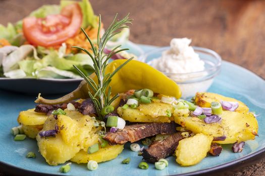 austrian potato groestl with red wine