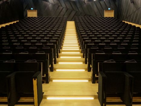 Empty conference hall in modern design