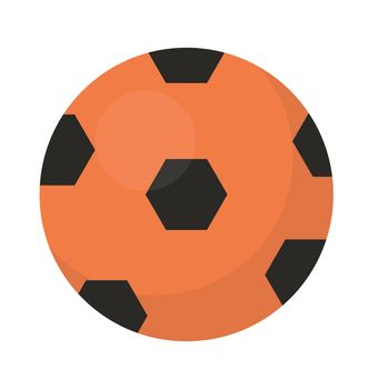 Ball football icon, flat, cartoon style. Isolated on white background. illustration, clip-art