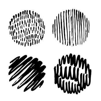 circle abstract doodle hand drawn icon