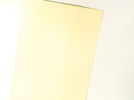 Blank white paper sheet on white background