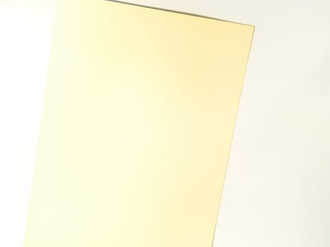 Blank white paper sheet on white background