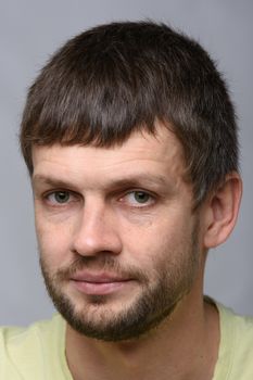 Portrait of a man of European appearance, slightly turned his head to the left