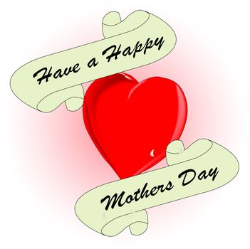 A tattoo style image with a mothers day message.