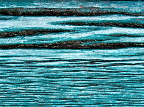 Texture surface of old wooden board / blue background