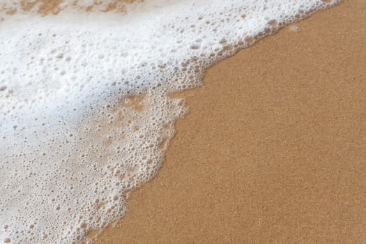 Bubble of Sea wave on the beach