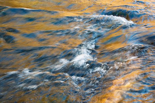 nature seasonal background Abstract color of autumn river