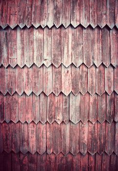 background or texture old shingle wall cladding