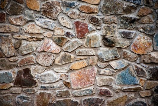 abstract background or texture wall with colorful stone blocks