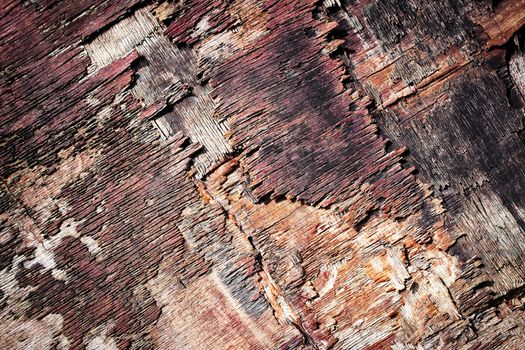 abstract background or texture old weathered cracked plywood