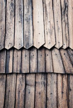 architecture background or texture Detail of wooden shingle roof