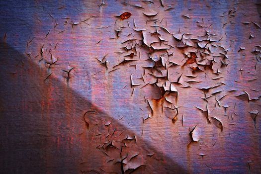 abstract background or texture old iron dark paint with cracks