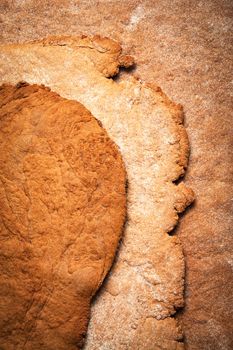 food background or texture detail on honey baked plates