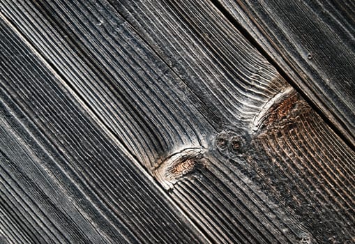 background or texture detail on gray old wooden board