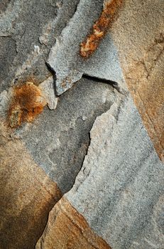 abstract background or texture detail crack gray sandstone rock