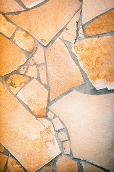 abstract background or texture wall cladding with broken stone