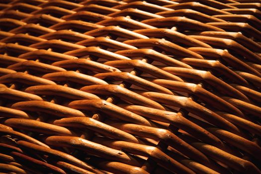 abstract background texture of a brown wicker basket