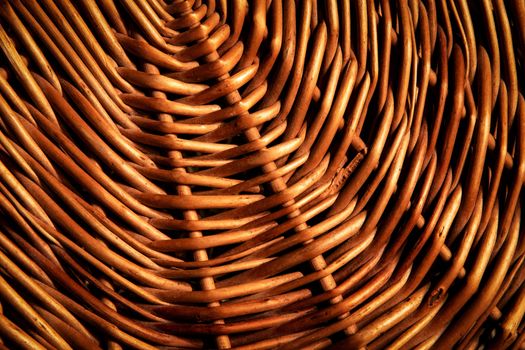 background or texture Detail of a brown wicker basket