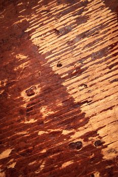 abstract background or texture Detail of a brown damaged board