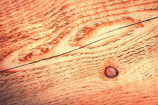 background or texture abstract orange lines on a wooden board