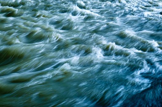 nature abstract background or texture stormy wild river