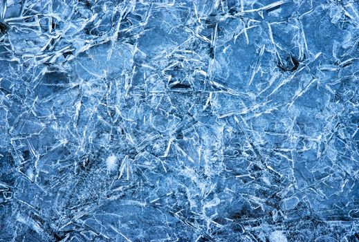 nature seasonal background abstract blue ice surface with lines