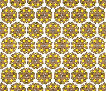 background or textile brown hexagonal abstract pattern