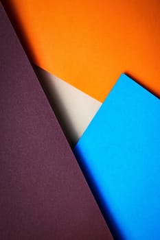 background simple geometric composition with colored papers