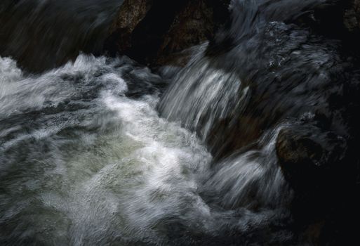 nature detail background dark evening wild river