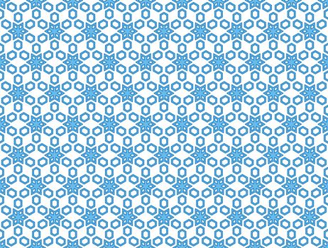 background or textile winter pattern with stylized snowflakes