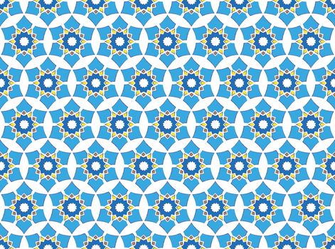 background or textile pattern Sixty abstract blue snowflakes