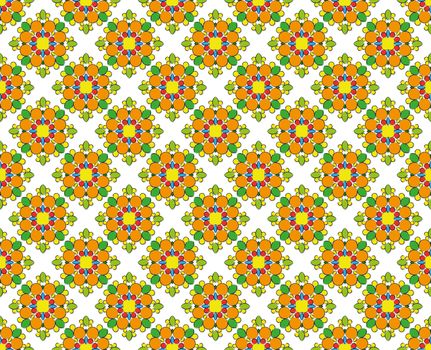 background or textile abstract colorful flower pattern