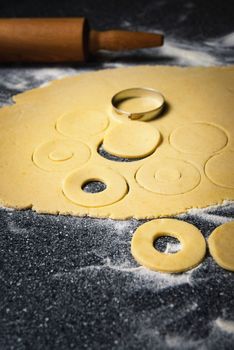 background food Molded dough for pies