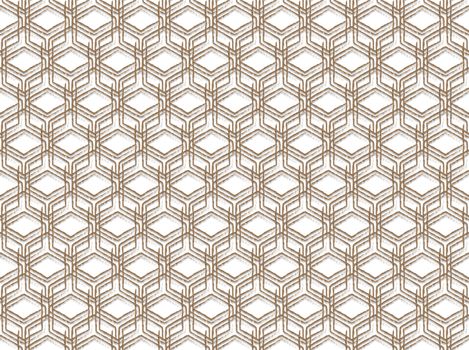 background or texture Brown abstract hexagonal grid