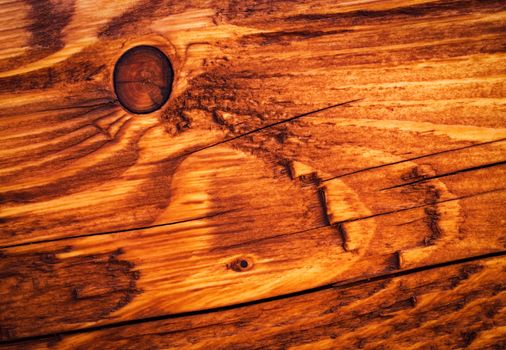 background or texture detail of a brown-painted wooden board