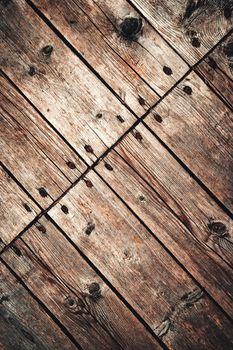 background or texture old wooden boards nailed