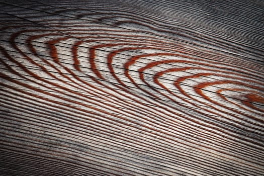 background or texture abstract orange line on a wooden board