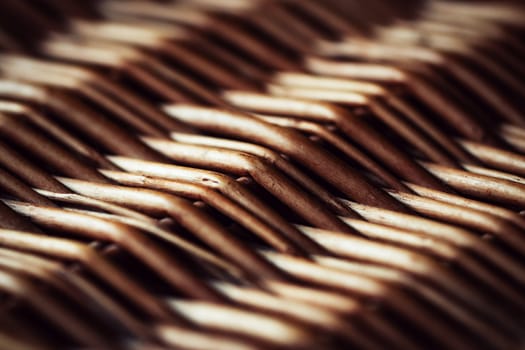 background or texture detail of an old wicker basket