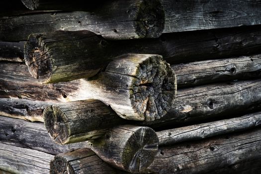 babstract background dramatic corner old wooden cabin