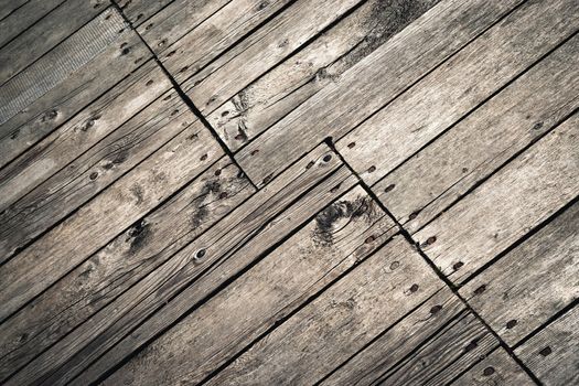 background or texture old wooden boards nailed