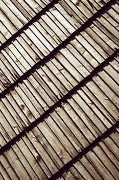 abstract background or texture with obliquely laid wooden shingle
