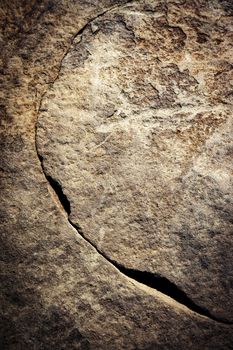 abstract background or texture arched crack on dark stone