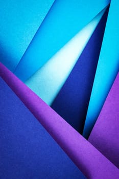 background abstract composition of blue and purple papers