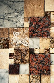 background or texture cut mosaic with marble paving