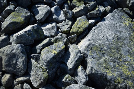 abstract background or texture granite stones of different sizes