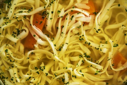 food background detail pasta in a soup