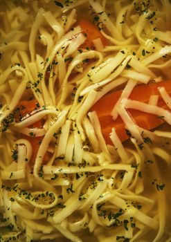 food background detail pasta in a soup