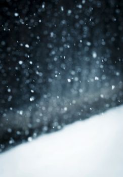 abstract background or texture blurry snow falls