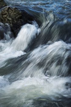 abstract background detail of wild rapid water